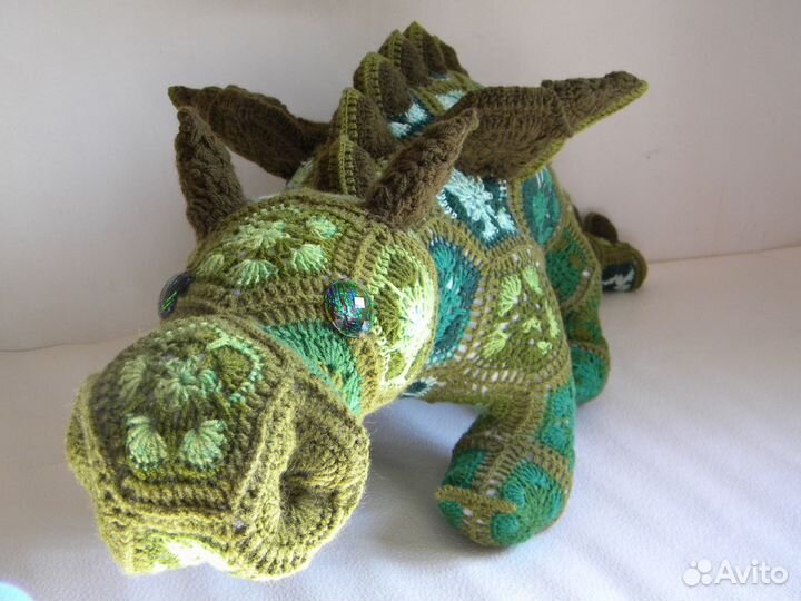 Дракон вязаная игрушка крючком