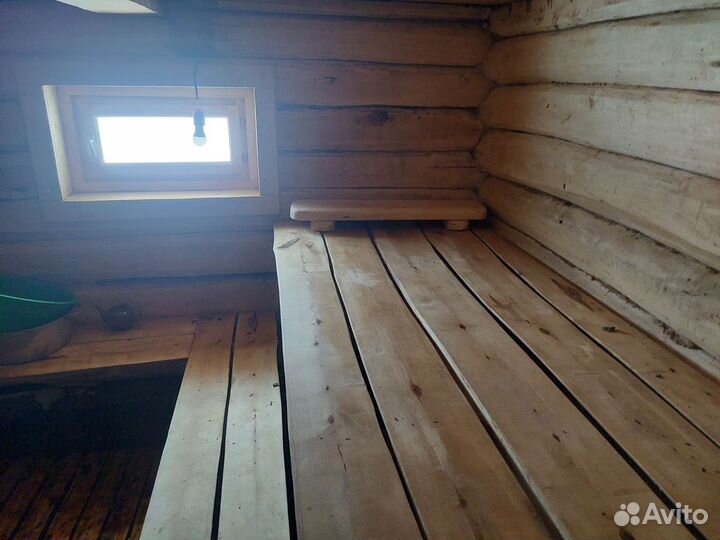 Русская баня из липы на дровах