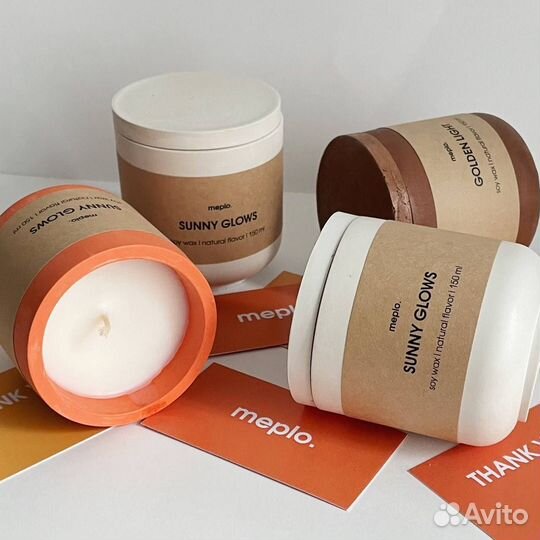 Гипсовые свечи ручной работы