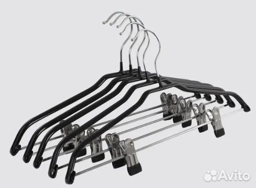 Вешалки прищепки для брюк прорезининные