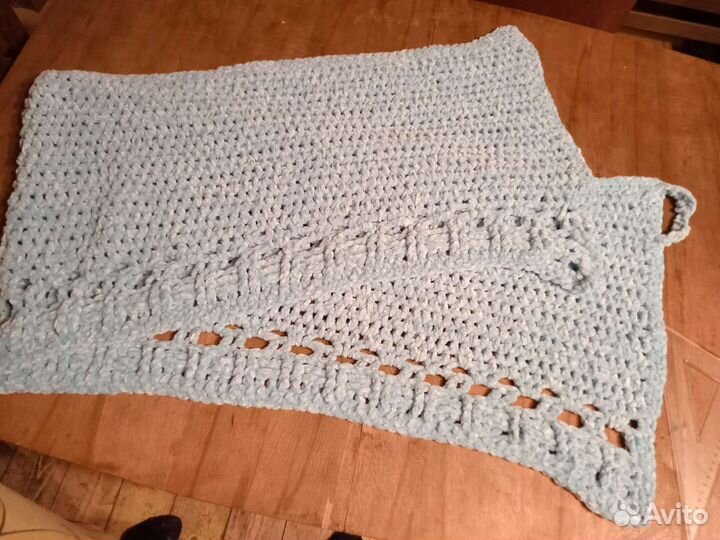 Палантин, накидка, плюш плюшевая ручная работа