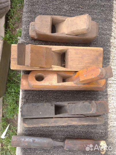 Рубанок 4 шт разные СССР винтаж