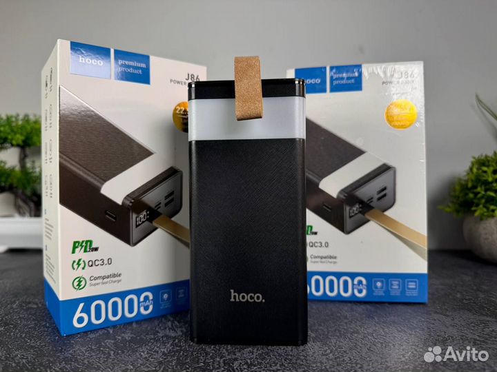 Powerbank hoco 60000 mah повербанк новый
