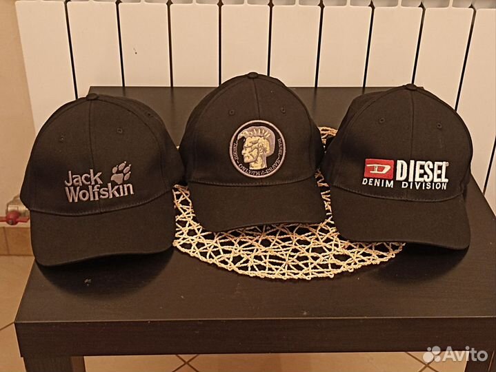 Бейсболка Jack Wolfskin и Diesel Мужская Хлопок