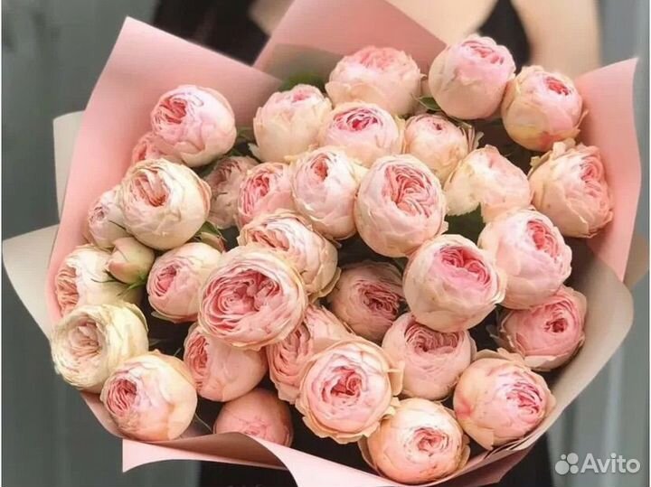 Нежнейщая Пионовидная Розы Букет цветы доставка