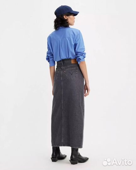 Юбка Levis Ankle Column Skirt, Black