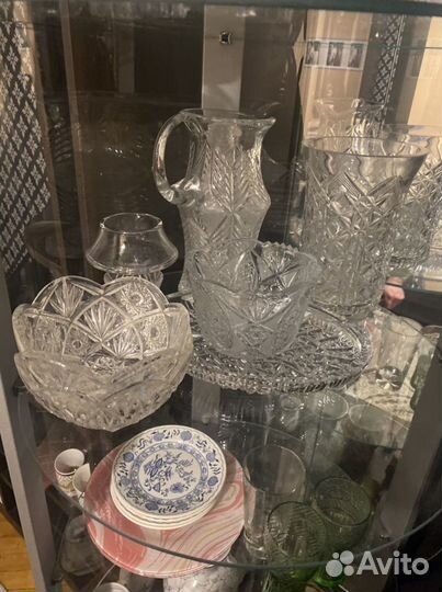 Хрустальные вазы, конфетницы, фужеры