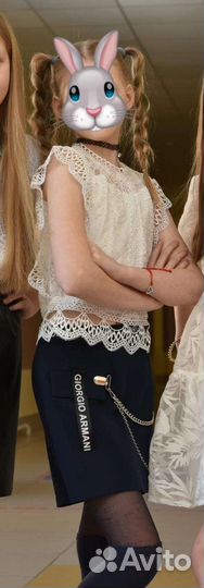 Блузка в школу 128-134