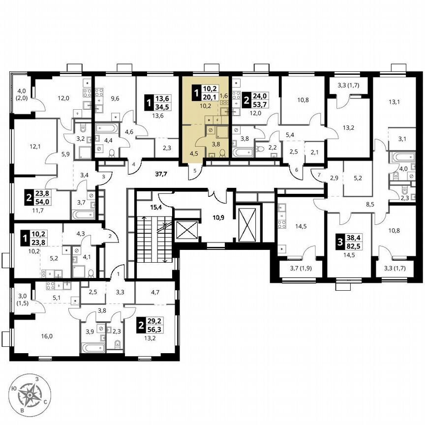 Квартира-студия, 20,1 м², 18/18 эт.