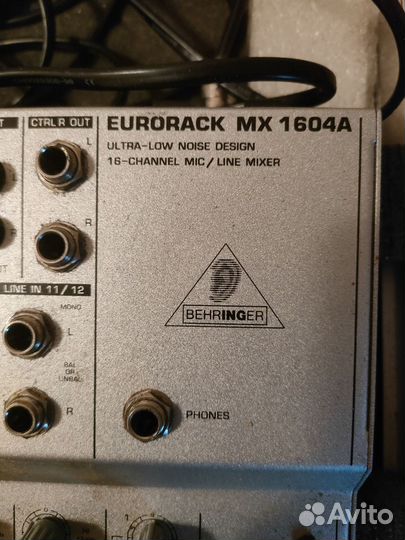 Микшерский пульт Behringer eurorack MX1604A