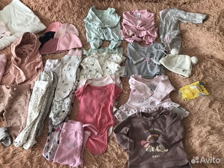 Детские вещи пакетом 62-68-74