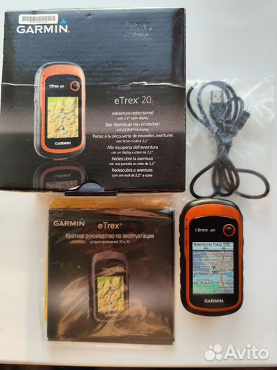 Навигатор Garmin Etrex 20 с картами