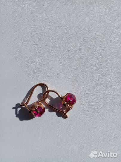 Золотые серьги СССР