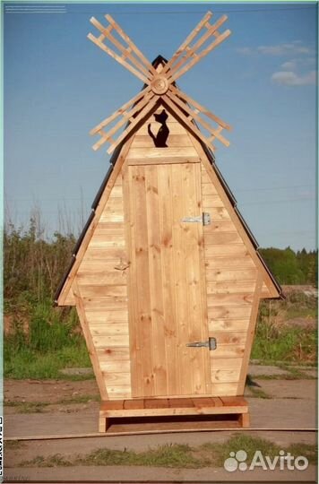 Уличный туалет деревянный елю 963
