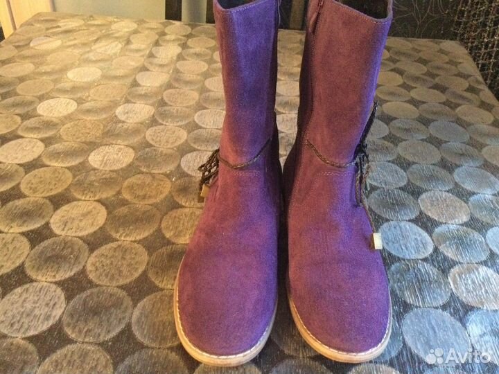 Сапоги нат / замша 38, ботильоны 40