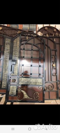 Кованные ворота и калитка