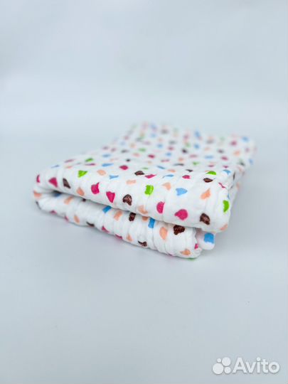 Плед для новорожденного из муслина 100х100см