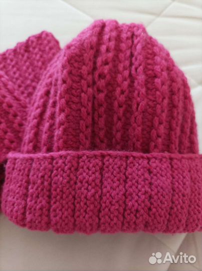 Комплект шапка и снуд женский