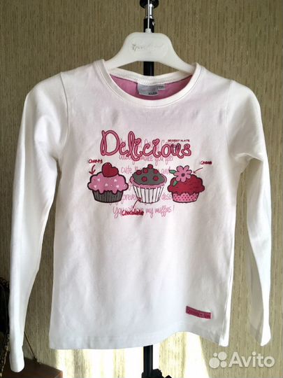 Футболка для девочки 116, 128, 134