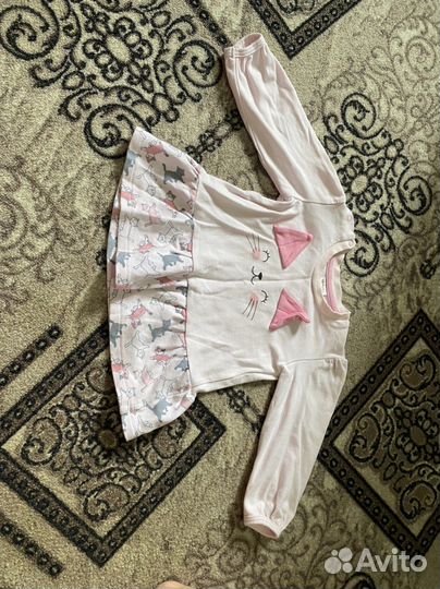 Вещи пакетом на девочку 74 80 86