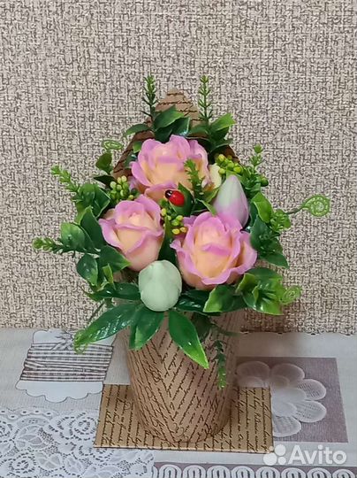 Букет из мыла