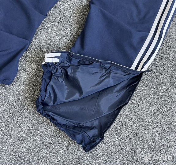 Винтажные штаны adidas essentials на утяжках