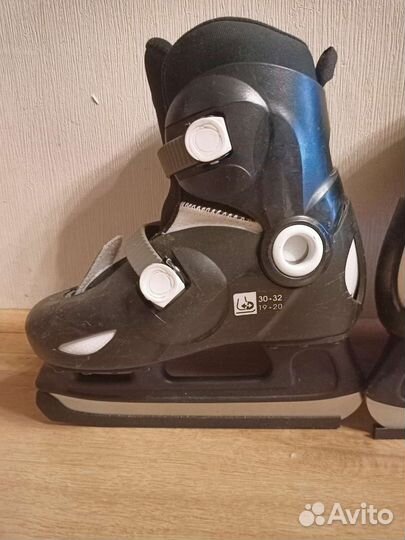 Коньки хоккейные детские раздвижные