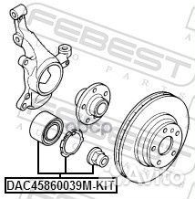 Подшипник ступичный передний 45x86x39, шт DAC4