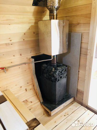 Баня на дровах с чаном