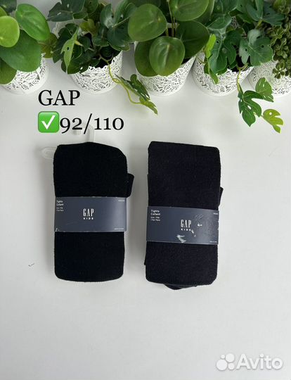 Gap 92/110 колготки, новые 2 шт