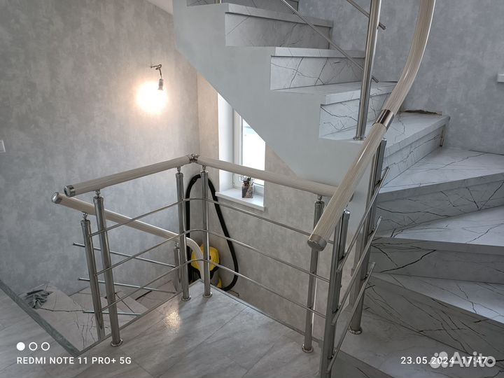 Перила из нержавейки под ключ