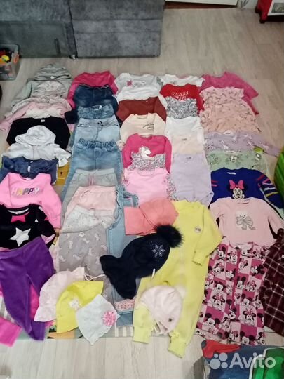 Одежда на девочку р86-92 пакетами