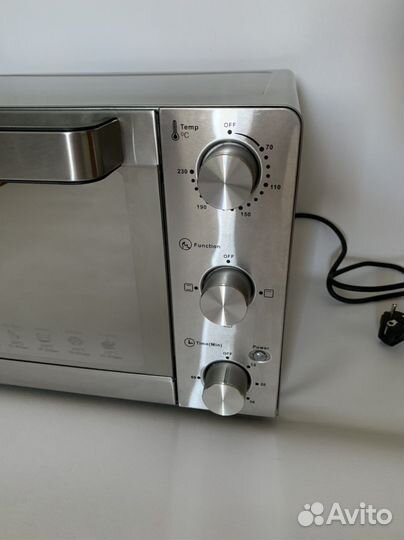 Электрическая мини печь духовка Evrostek новая