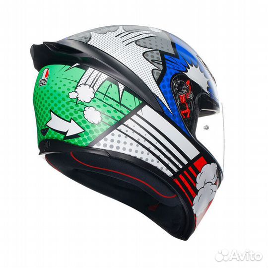 Agv K1 S E2206 Bang Italy Мотошлем Matt Blue Синий