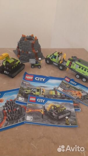 Lego лего вулканологи