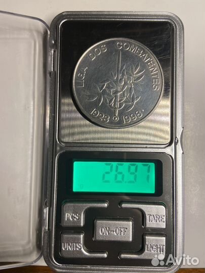 Серебряная монета Португалии