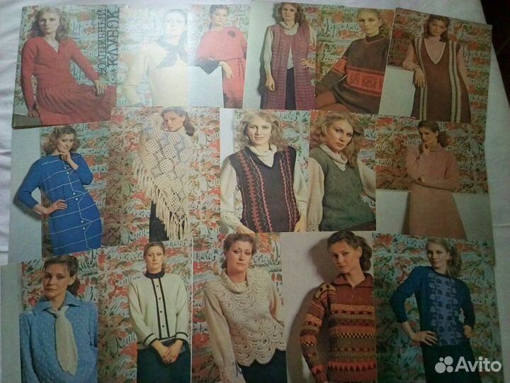 Журналы по вязанию.открытки.буклеты СССР