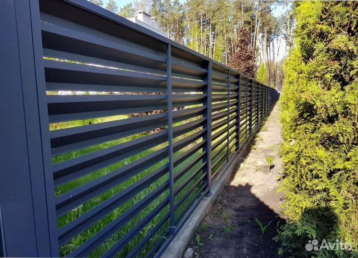 Забор жалюзи