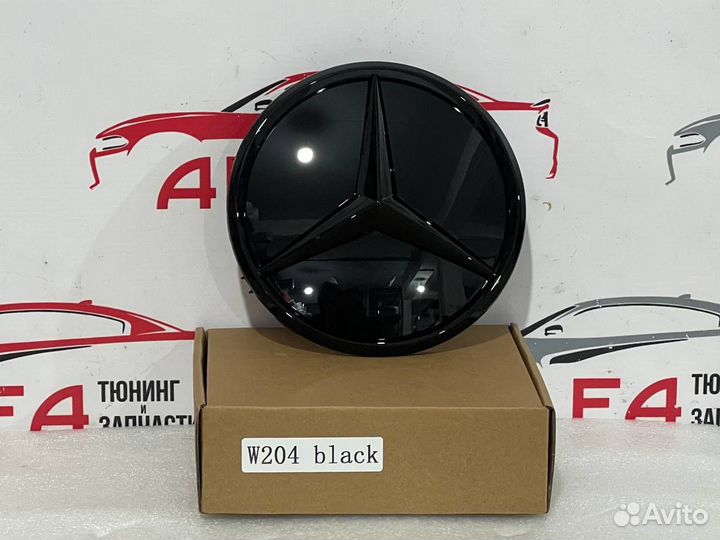 Знак звезда в решетку радиатора Mercedes w204