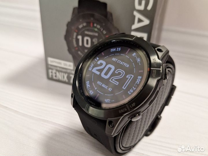 Часы Garmin Fenix 7X Sapphire Solar Titanium идеал