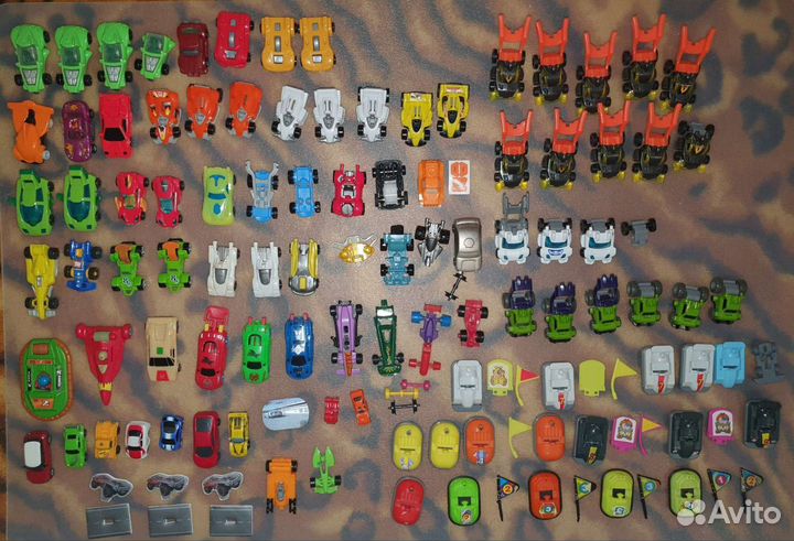 Киндер сюрприз авто ретро гоночные тачки