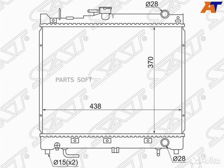 Радиатор охлаждения Сузуки Джимни