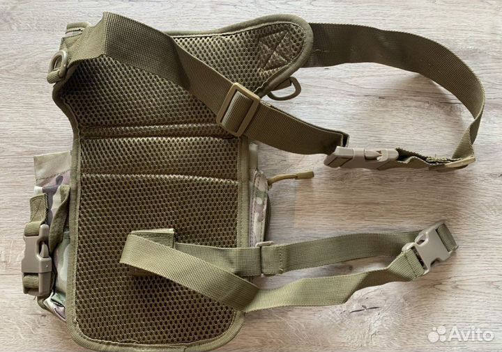 Тактическая поясная сумка (мультикам, олива)