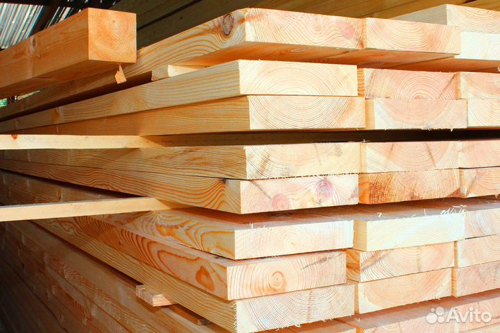 Доска из сосны 50х200х6000мм, гарантия качества