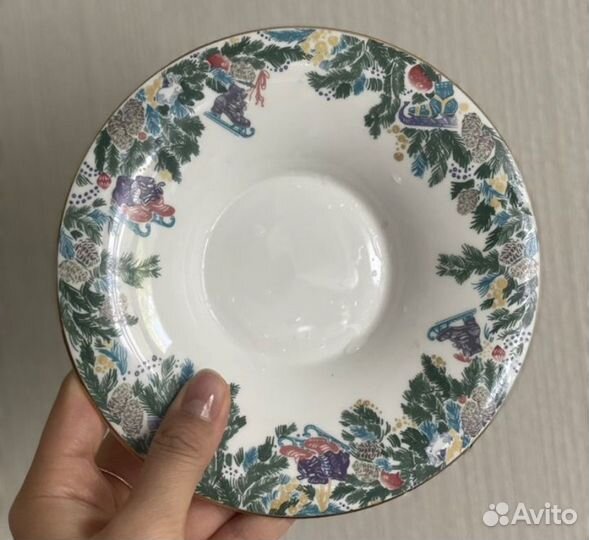 Чашка с блюдцем ифз Серебряные коньки