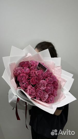 Букет из кудрявых роз