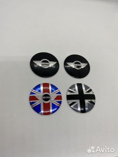 Наклейки колпачка диска эмблема mini