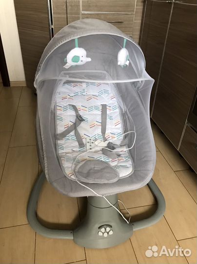 Детская электрокачель шезлонг