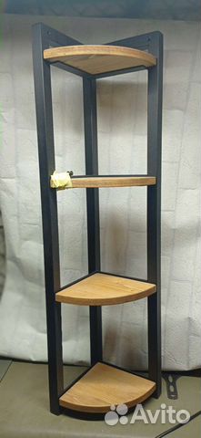 Полка настенная угловая лофт