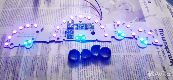 Платы для пересвета приборной панели ваз RGB